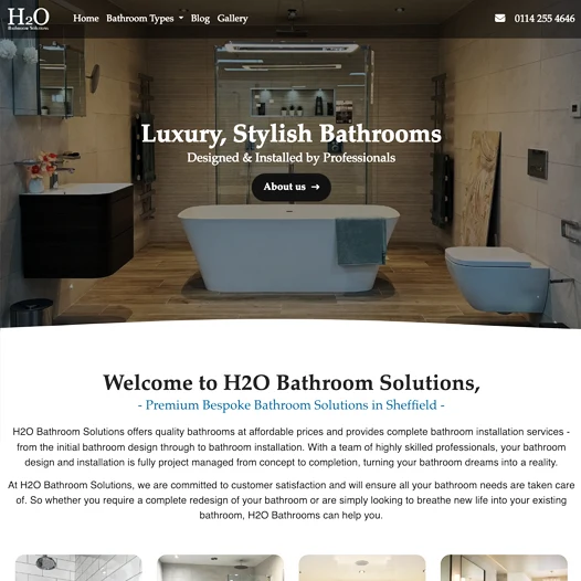 H2o Bathrooms, Sheffield